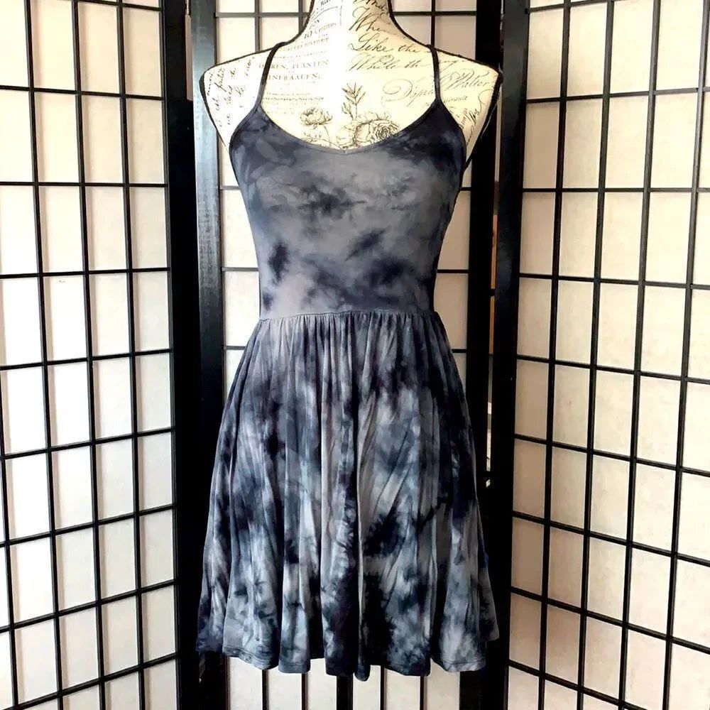 American Eagle Outfitters blue Tie-dye Dress